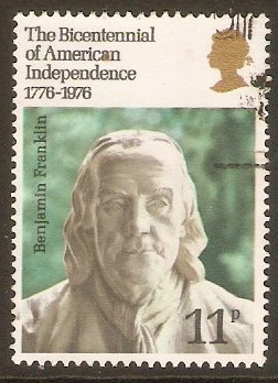Great Britain 1976 11p American Revolution stamp. SG1005.